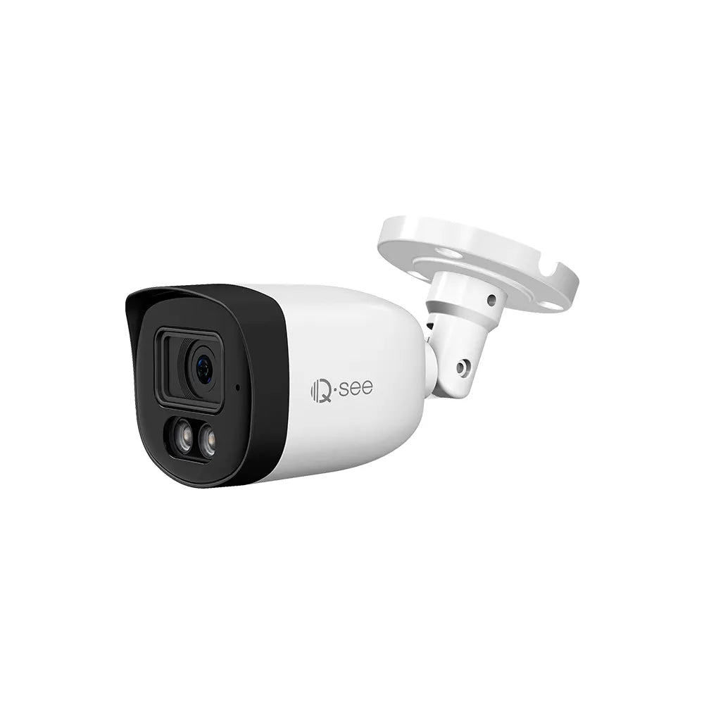 Qsee 5MP 2TB Wired PoE NVR System with 8 IP Bullet Cameras Featuring Color Night Vision