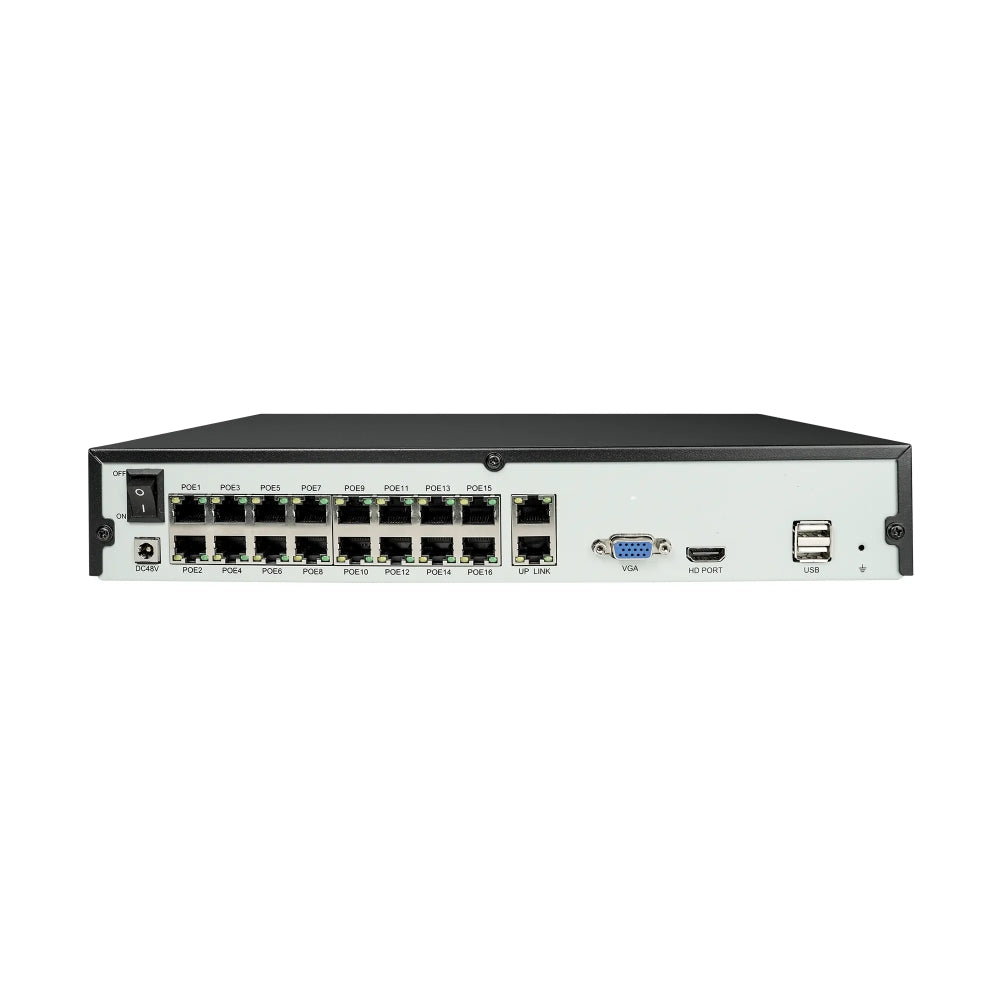 [Pre-Sale] Qsee 4K 16-Channel 16 PoE Port NVR QP16080NR (No HDD)
