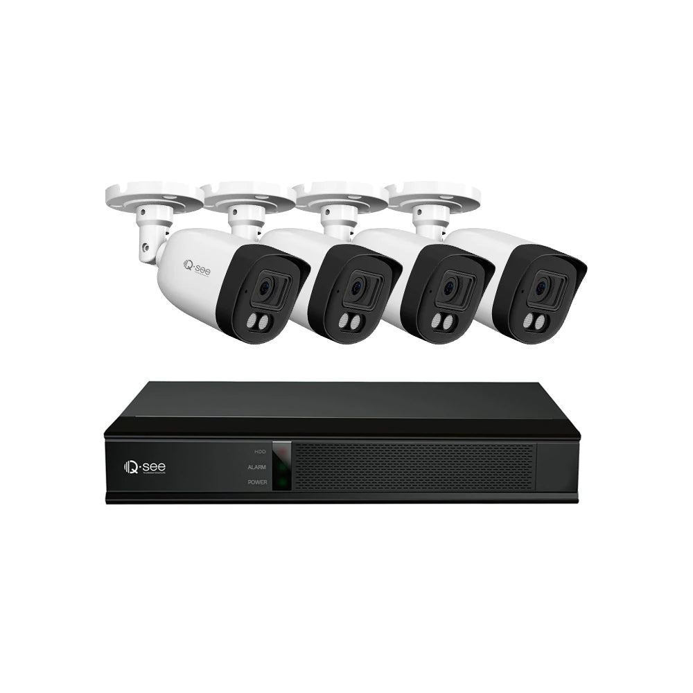 Qsee 5MP 8-Channel DVR Wired Security Camera System with Color Night Vision QH08045YC