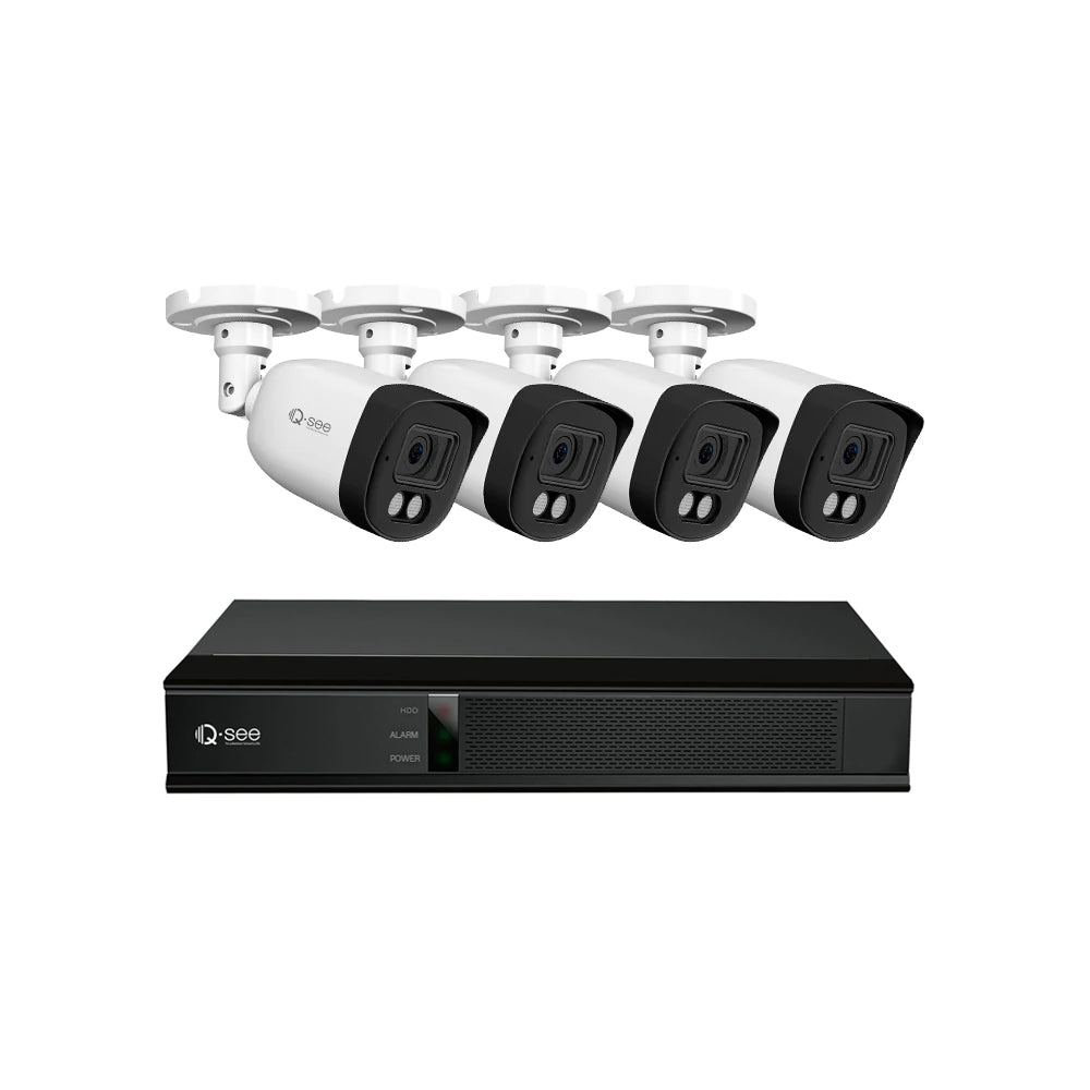 [Trade-in Program] Qsee 5MP DVR Security Camera System with Full-time Color QH08045YC